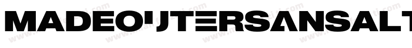 MADEOuterSansAlt Bol字体转换